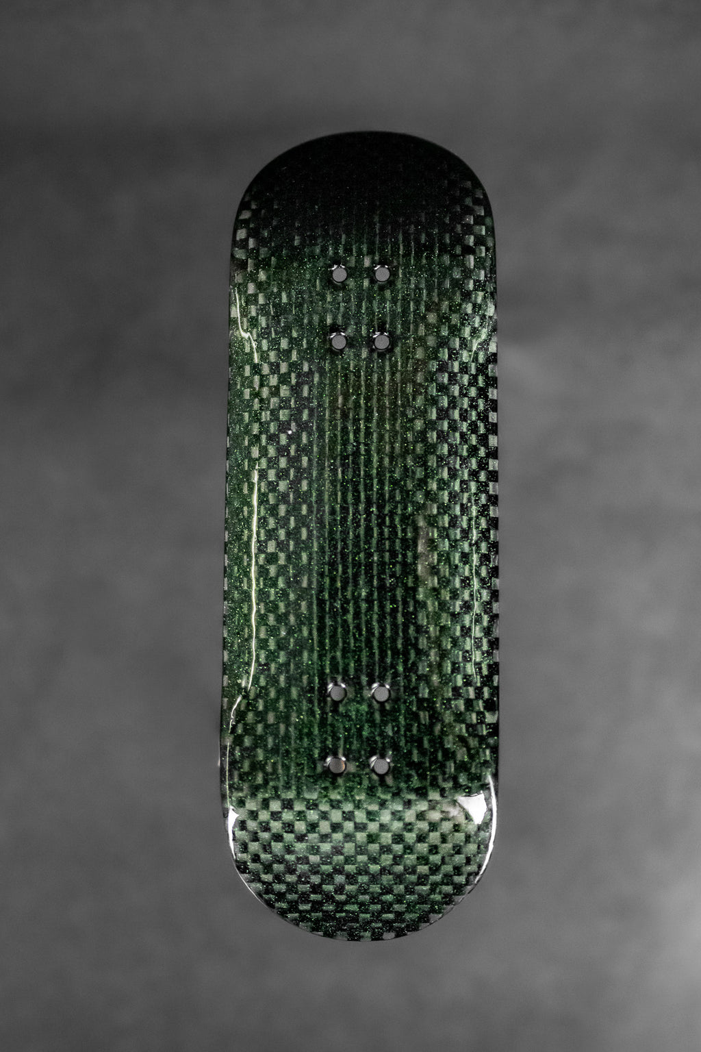 Carbon Fingerboard Deck Green Metallic