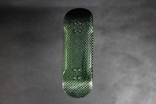 Carbon Fingerboard Deck Green Metallic