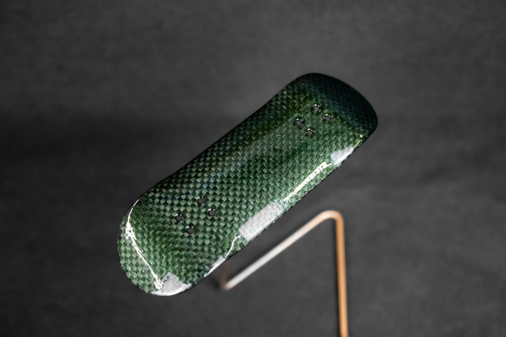 Carbon Fingerboard Deck Green Metallic