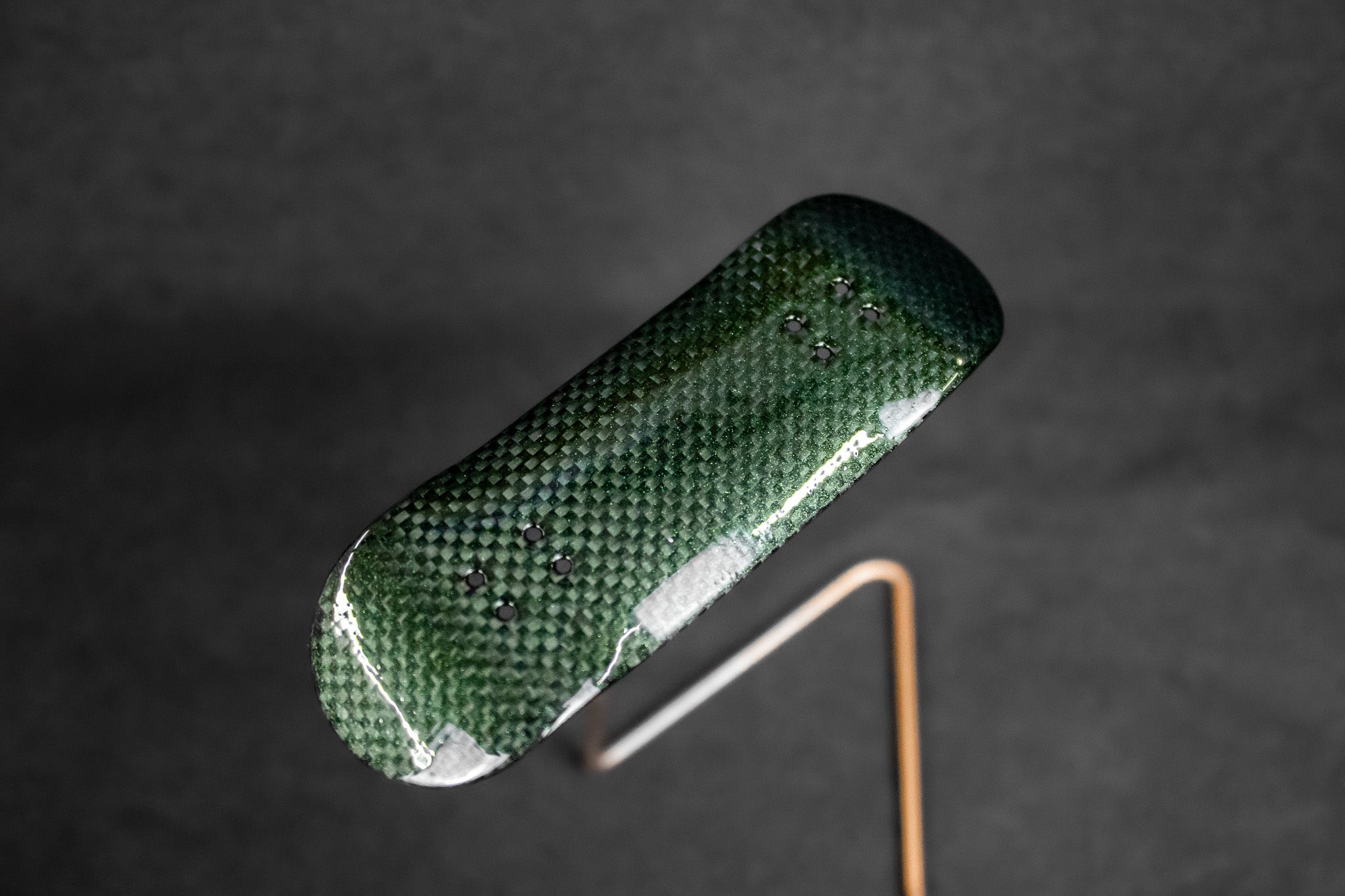 Carbon Fingerboard Deck Green Metallic