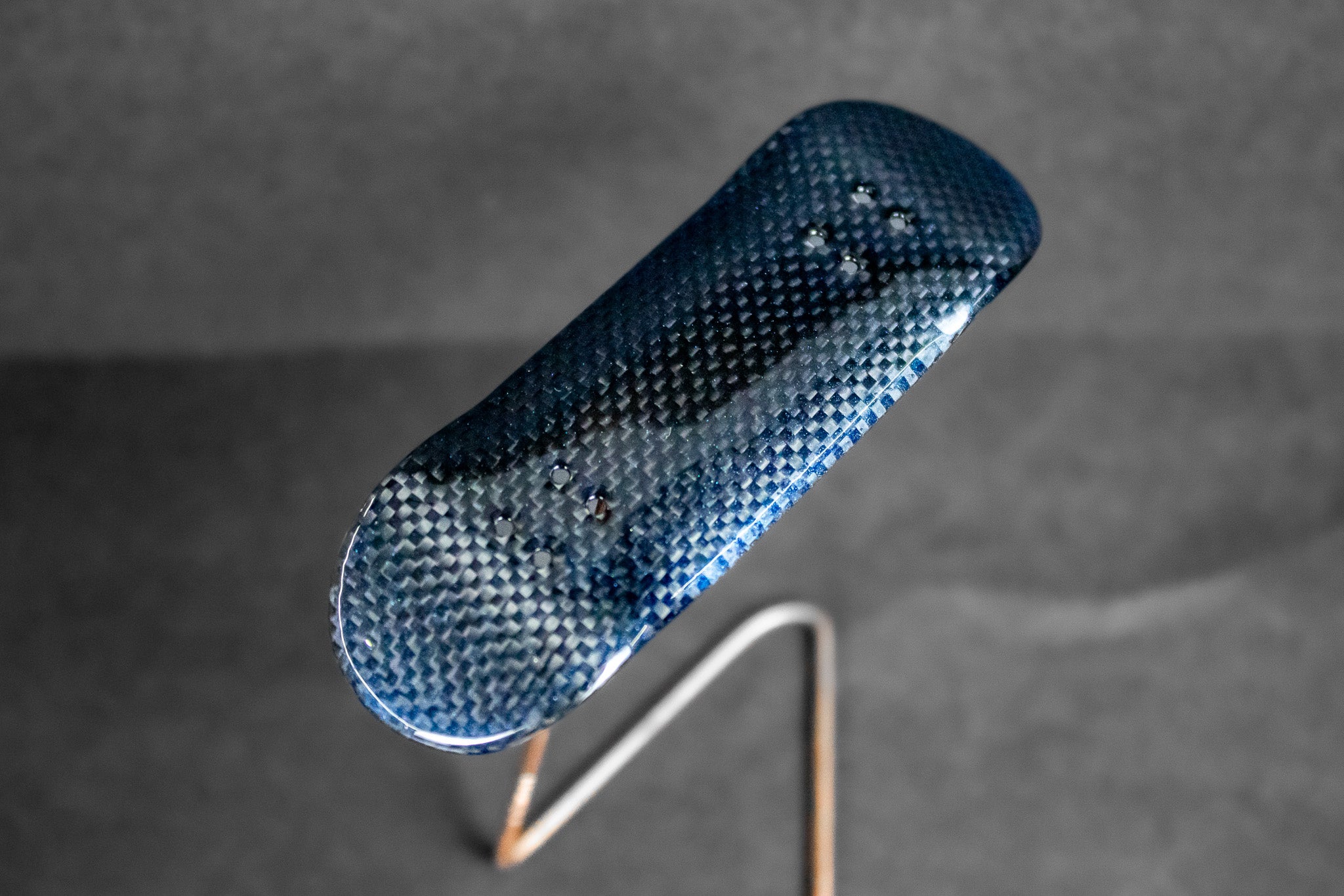 Carbon Fingerboard Deck Blue Metallic